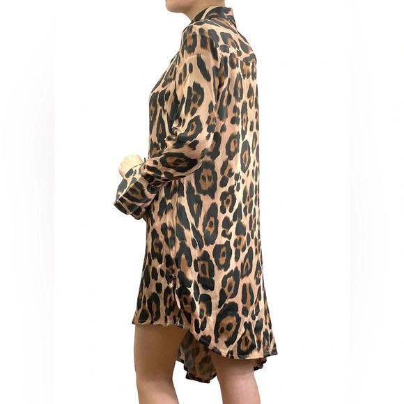 Jazmin Chebar animal print/ cheetah print  tunic dress - Picture 3 of 6